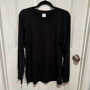 ZYIA black xxl long sleeve chill top